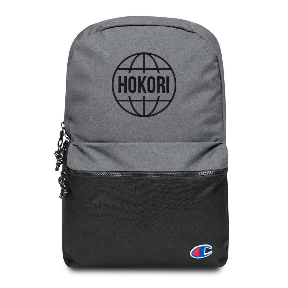 Globe Embroidered Champion Backpack - Hokoriwear